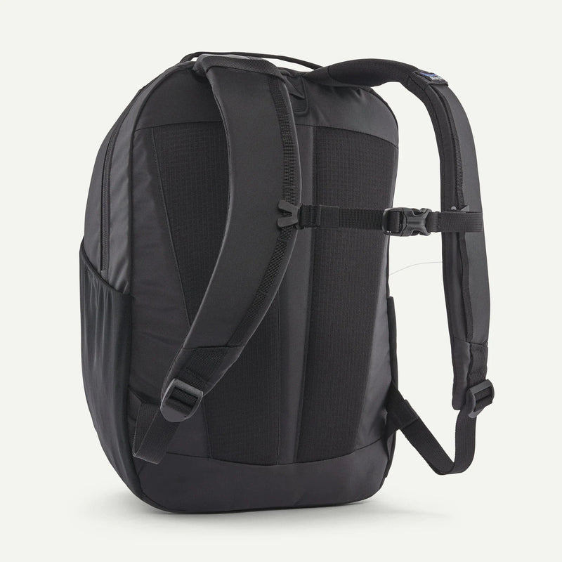 Load image into Gallery viewer, Black backpack on a white background
