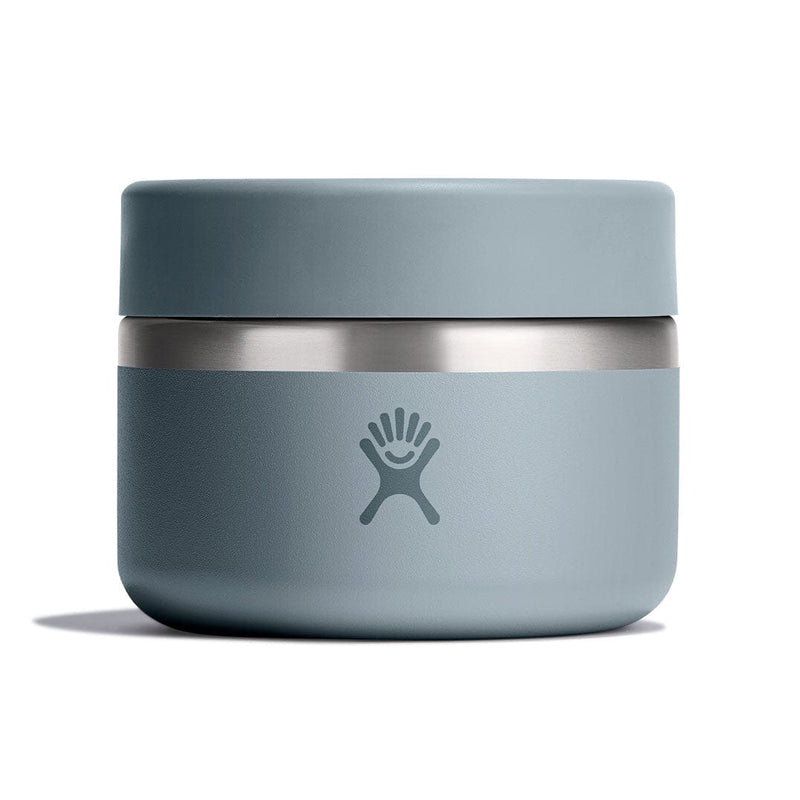 Load image into Gallery viewer, Blue thermos with silver base on a white background
