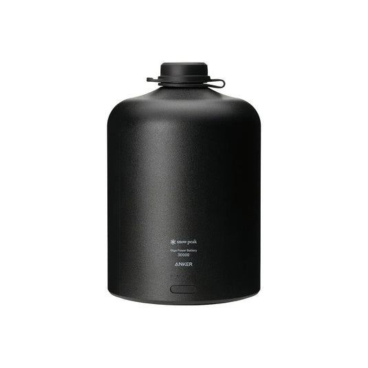 Black water bottle with Anker logo on a white background