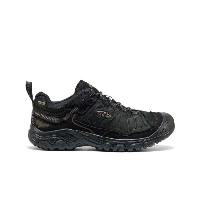 Load image into Gallery viewer, Black hiking shoe with KEEN logo on a white background
