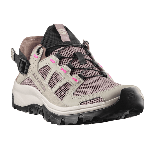 Salomon hiking shoe on a white background